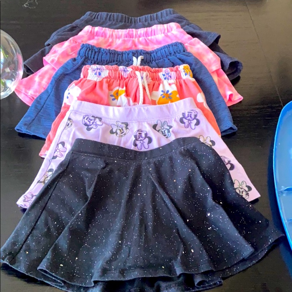 Girls 7 piece 3T skorts lot